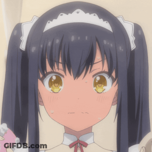 A Close Up Of A Girl With Pigtails And A White Headband GIF