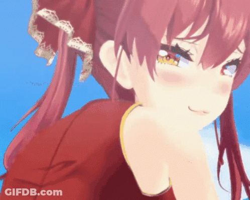 A Close Up Of A Girl With Red Hair GIF