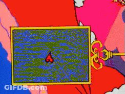 A Close Up Of A Green Cartoon Character With Blue Eyes GIF