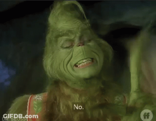 A Close Up Of A Grinch With A Caption That Says Yes . GIF