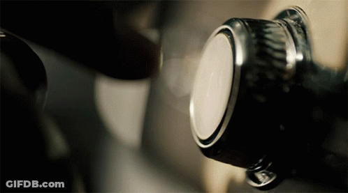 A Close Up Of A Knob With A White Circle In The Middle GIF