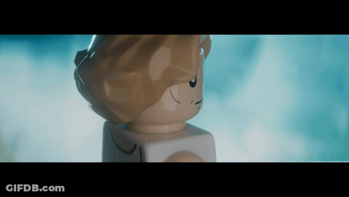 A Close Up Of A Lego Figure 'S Face GIF