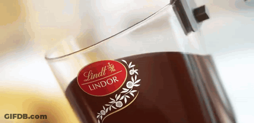 A Close Up Of A Lindt Lindor Glass GIF