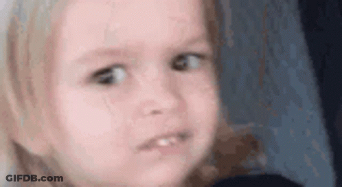 A Close Up Of A Little Girl Making A Funny Face GIF