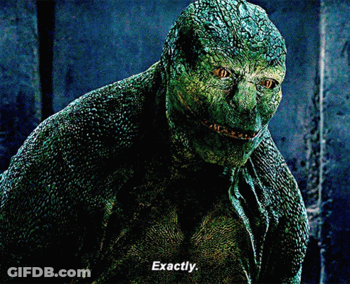 A Close Up Of A Lizard With The Words Exactly Written Below It GIF