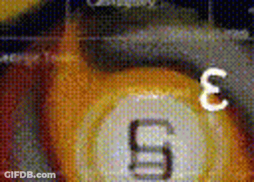 A Close Up Of A Lottery Ticket With The Number 5 On It GIF