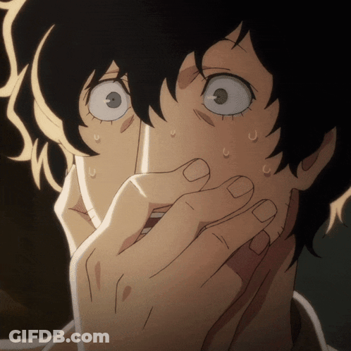 Man Covering Mouth With Hand GIF