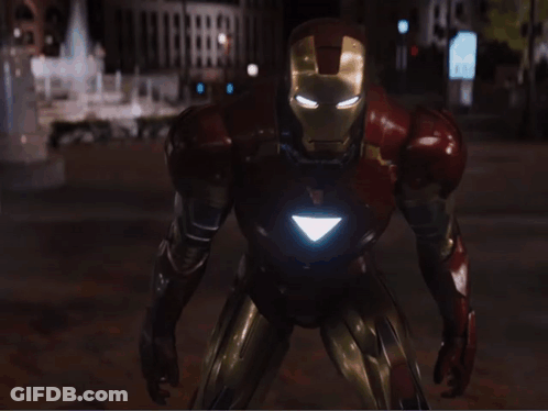 Close Up Of Man In Superhero Suit GIF