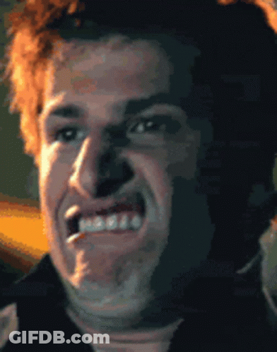Close Up Of Man Making Face With Mouth Open GIF