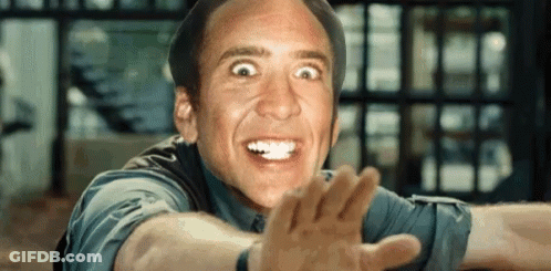 A Close Up Of A Man Making A Funny Face With His Mouth Open GIF