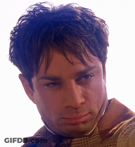 A Close Up Of A Man 'S Face And Neck GIF