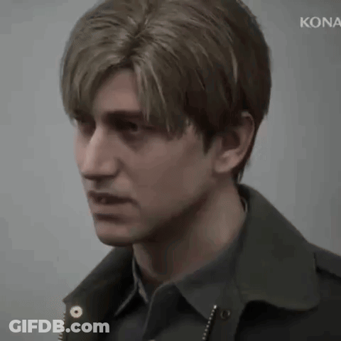 A Close Up Of A Man 'S Face In A Video Game With A Serious Look On His Face . GIF