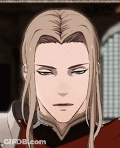 A Close Up Of A Man 'S Face In A Video Game With Long Hair . GIF