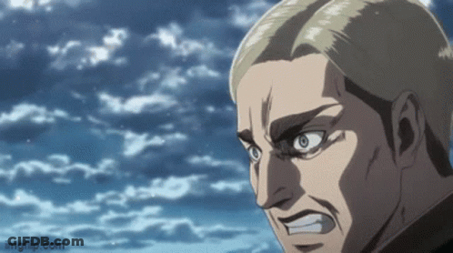 A Close Up Of A Man 'S Face In Front Of A Cloudy Sky . GIF