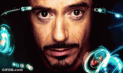 A Close Up Of A Man 'S Face With A Beard And A Helmet On GIF