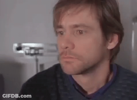 Close Up Of Man's Face With Beard And Serious Expression GIF