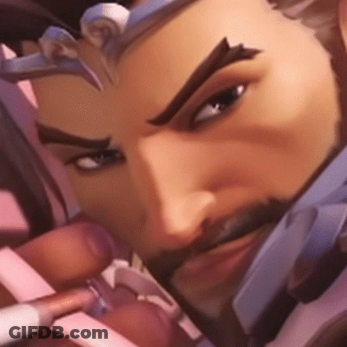 A Close Up Of A Man 'S Face With A Beard . GIF