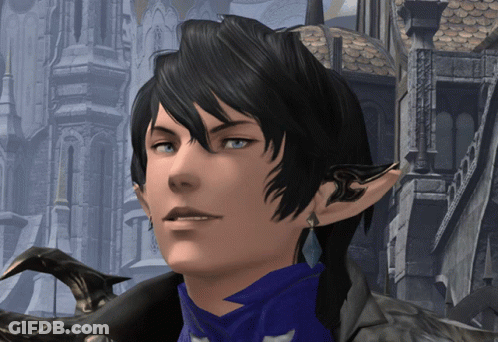 A Close Up Of A Man 'S Face With A Blue Scarf Around His Neck GIF
