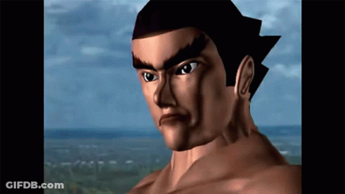 A Close Up Of A Man 'S Face With A Blue Sky In The Background GIF