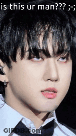 A Close Up Of A Man 'S Face With A Caption That Says `` Is This Ur Man ?? '' GIF