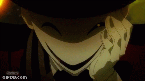 A Close Up Of A Man 'S Face With A Fake Smile GIF