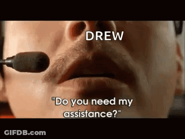 A Close Up Of A Man 'S Face With A Microphone On It . GIF