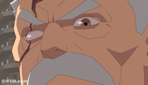 A Close Up Of A Man 'S Face With A Mustache GIF