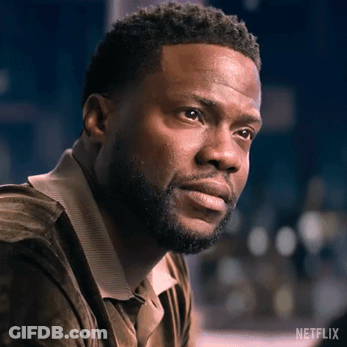 A Close Up Of A Man 'S Face With A Netflix Logo On The Bottom Right GIF