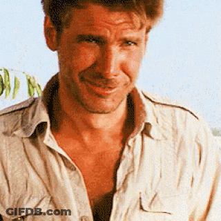 A Close Up Of A Man 'S Face With A Shirt Off GIF