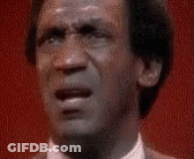 A Close Up Of A Man 'S Face With A Shocked Look On His Face . GIF
