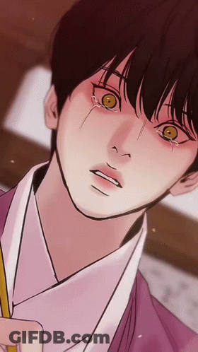 A Close Up Of A Man 'S Face With A Tear Running Down His Cheek GIF