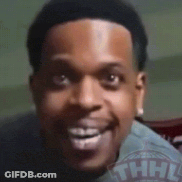 A Close Up Of A Man 'S Face With A Thhl Logo In The Background GIF