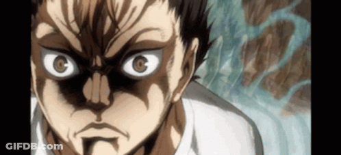 A Close Up Of A Man 'S Face With A Very Angry Look On His Face . GIF