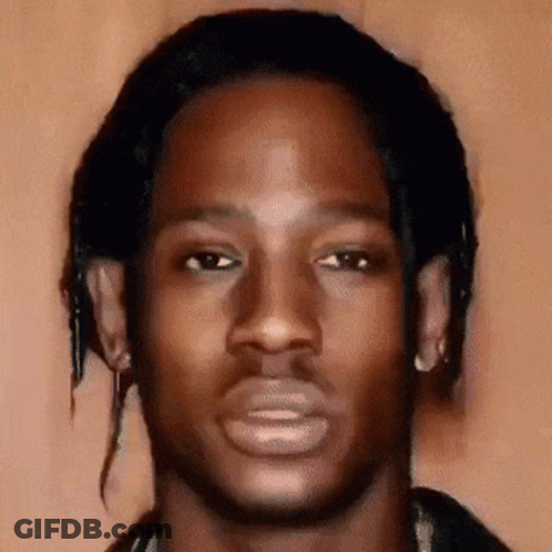 A Close Up Of A Man 'S Face With A Very Serious Look On His Face GIF