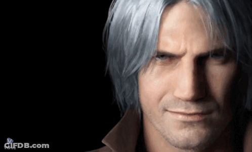 A Close Up Of A Man 'S Face With A Video Icon In The Corner GIF