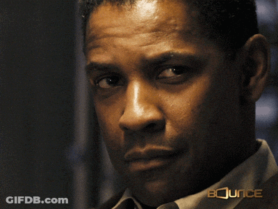 A Close Up Of A Man 'S Face With Bounce Written In Gold GIF