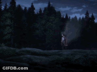 A Close Up Of A Man 'S Face With Glowing Eyes . GIF