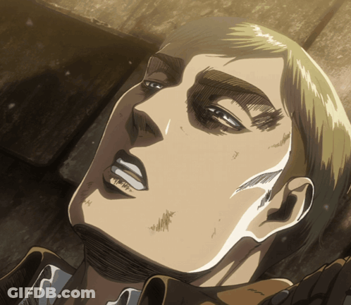 A Close Up Of A Man 'S Face With His Eyes Closed And His Mouth Open GIF