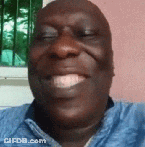 Close Up Of Smiling Man With Eyes Closed GIF