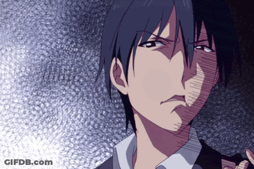 A Close Up Of A Man 'S Face With His Eyes Closed GIF