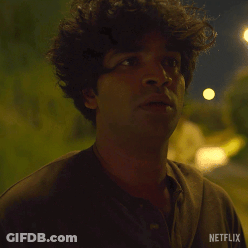 A Close Up Of A Man 'S Face With Netflix Written On The Bottom GIF