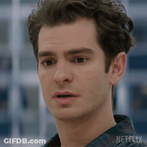 A Close Up Of A Man 'S Face With Netflix Written On The Bottom Right GIF
