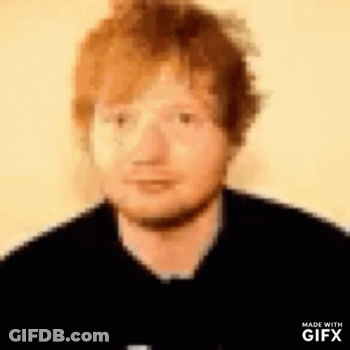 A Close Up Of A Man 'S Face With Red Hair . GIF