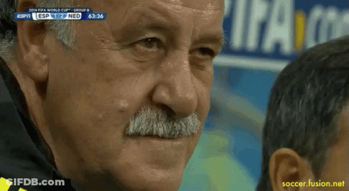 A Close Up Of A Man 'S Face With Soccer Fusion.net Written On The Bottom GIF