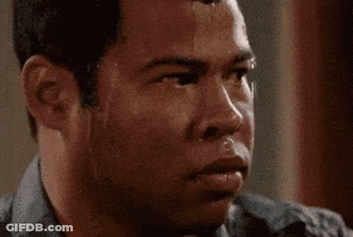 A Close Up Of A Man 'S Face With Sweat Coming Out Of His Nose GIF