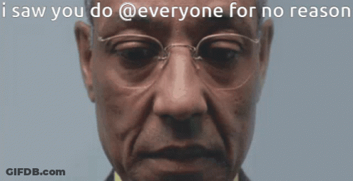 A Close Up Of A Man 'S Face With The Caption I Saw You Do Everyone For No Reason GIF