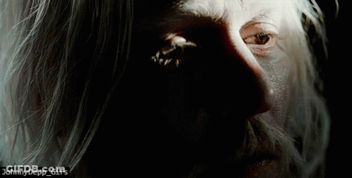 A Close Up Of A Man 'S Face With The Caption Johnnydepp_gifs Below It GIF