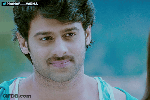 A Close Up Of A Man 'S Face With The Hashtag Pranay_varma On The Bottom GIF