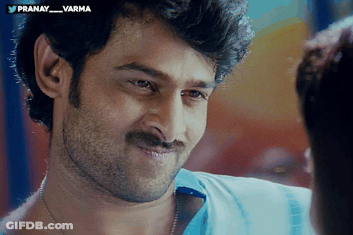 A Close Up Of A Man 'S Face With The Hashtag Pranay_varma On The Bottom GIF