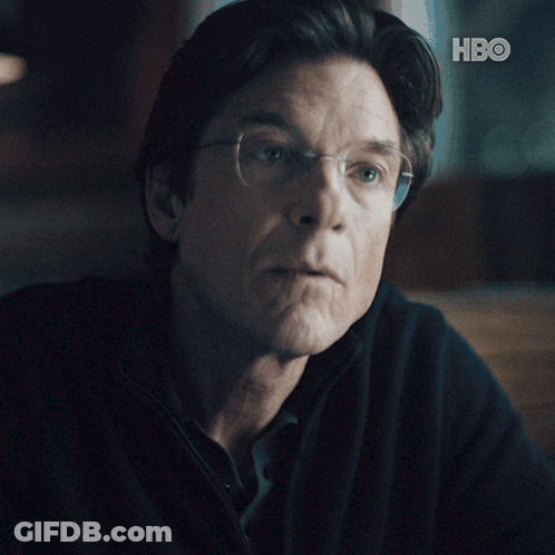 A Close Up Of A Man 'S Face With The Hbo Logo In The Corner GIF